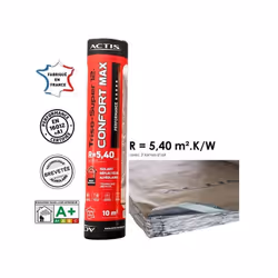 Résistance thermique (coefficient) : 5.7 Epaisseur (en mm) : 120 Surface couverte par le produit (en m²) : 10 Destination : T ...