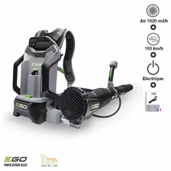 Description générale Le souffleur à batterie dorsale Ego LB6000E est un outil puissant et ergonomique, conçu pour les grands  ...