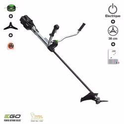 Débroussailleuse électrique compatible avec les batteries EGOPOWER 5Ah - 7,5 Ah - 10 Ah si vous avez le harnais porte batteri ...