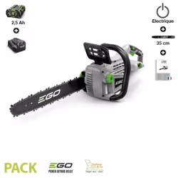 Cette tronçonneuse électrique Egopower CS1400E bénéficie du nouveau moteur sans balai à haute efficacité qui fournit une duré ...