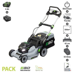 Ego Power+ - Tondeuse autopropulsée lame 42cm batterie 4Ah chargeur 56v ego LM1702E-SP