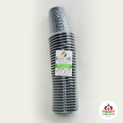 30 GOBELETS RÉUTILISABLES RECYCLABLES 25CL GRIS