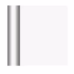 NAPPE PAPIER DAMASSÉ 25X1.18M BLANC