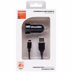 Bigben Connected BC269106 Universel Noir Allume-cigare, USB Auto