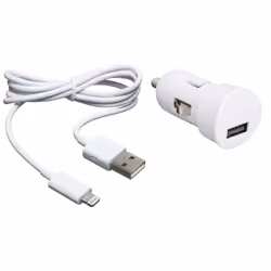 Bigben Connected MINICACIP52AW, Auto, Allume-cigare, 5 V, 2,4 A, 1 m, Blanc