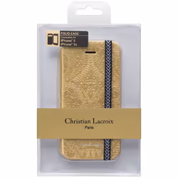 Christian Lacroix CLPSFOIP5G coque de protection pour téléphones portables 10,2 cm (4") Folio Or