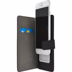 Étui folio universel pour smartphone - Taille M - Noir