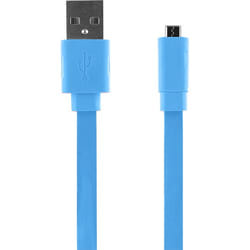 Bigben Connected CABLEFLAT20MICBL câble USB 0,2 m USB 2.0 USB A Micro-USB B Bleu