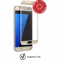Bigben Connected FGGS7ORIGINALG, Samsung, Samsung Galaxy S7, Résistant aux rayures, Or, Transparent, 1 pièce(s)