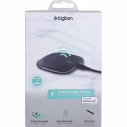 Bigben Connected INDUCBASEB chargeur d'appareils mobiles Smartphone Noir USB Recharge sans fil Intérieure