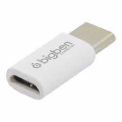 Adaptateur Micro USB vers USB C Blanc Bigben
