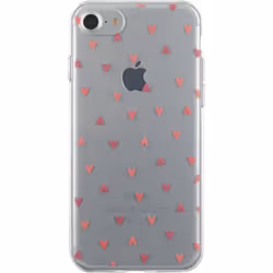 Bigben Connected COVHEARTSIP7, iPhone SE (2020)/8/7, Rouge, Transparent