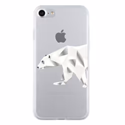 Bigben Connected COVBEAR2IP7, Housse, Apple, iPhone 7, 11,9 cm (4.7"), Transparent, Blanc