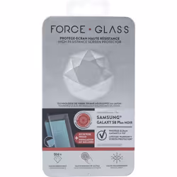 Bigben Connected FGGS8PORIGINALB, Samsung, Galaxy S8 +, Résistant aux rayures, Noir, Transparent, 1 pièce(s)