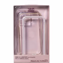 Bigben Connected CBPCOV3IN1IP7RG coque de protection pour téléphones portables Or, Rose, Transparent, Blanc