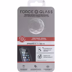 Bigben Connected FGEVOIP7ORIG, Apple, iPhone 7/8, Résistant aux rayures, Transparent, 1 pièce(s)