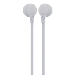 Ecouteurs Filaire Jack 3.5mm avec câble plat Blanc Bigben