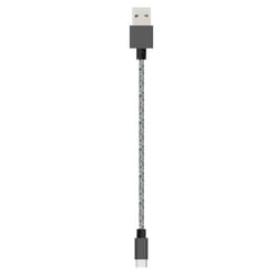 Câble Tissé USB A/USB C 2m Noir Bigben CABTISUSBC2M3AB