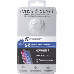 Bigben Connected FGEVOIP8AB, Apple, iPhone X/XS/11 Pro, Résistant aux rayures, Bleu, Transparent, 1 pièce(s)