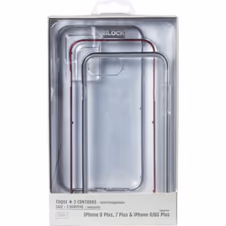 Bigben Connected CBPCOV3IN1IP7PSLV coque de protection pour téléphones portables Gris, Argent, Transparent