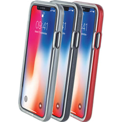 Bigben Connected CBPCOV3IN1IP8SLV coque de protection pour téléphones portables Gris, Argent, Transparent