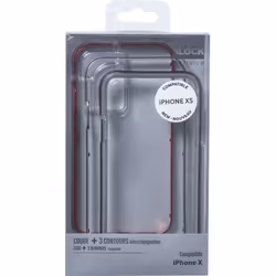 Bigben Connected CBPCOV3IN1IP8SLV coque de protection pour téléphones portables Gris, Argent, Transparent