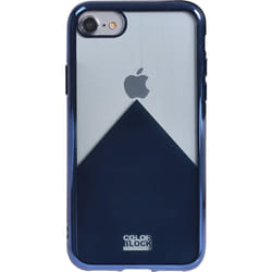 Bigben Connected CBPCOVGRAPHIP7NV coque de protection pour téléphones portables Bleu, Métallique, Transparent