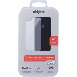 Bigben Connected PEGLASSBACKIP8 écran et protection arrière de téléphones portables 1 pièce(s)