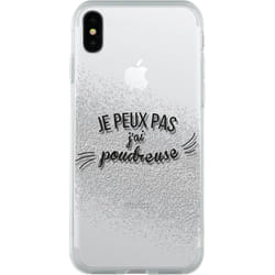 Bigben Connected COVPOUDREUSEIPX 5.8" Housse Argent, Transparent