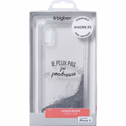 Bigben Connected COVPOUDREUSEIPX 5.8" Housse Argent, Transparent
