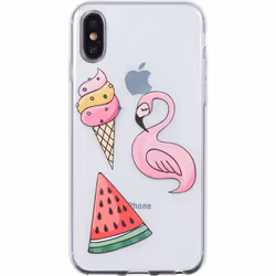 Bigben Connected COVPATCH1IPX, Housse, Apple, iPhone X/XS, 14,7 cm (5.8"), Multicolore, Transparent