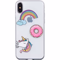 Bigben Connected COVPATCH2IPX, Housse, Apple, iPhone X/XS, 14,7 cm (5.8"), Transparent