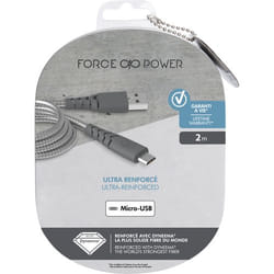 Bigben Connected FPCBLMIC2MG câble USB 2 m USB 2.0 Micro-USB A USB A Gris