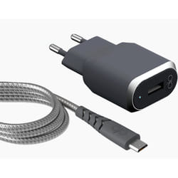 Bigben Connected FPCSMIC1.2MG chargeur d'appareils mobiles Smartphone Gris, Argent Secteur Charge rapide Intérieure