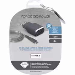 Bigben Connected FPCSAC1.2MG chargeur d'appareils mobiles Smartphone Gris, Argent Secteur Charge rapide Intérieure