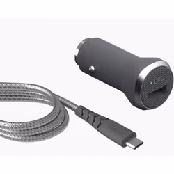 Bigben Connected FPCACMIC1.2MG, Auto, Allume-cigare, 2,4 A, 1,2 m, Gris, Argent