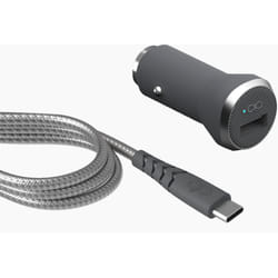 Bigben Connected FPCACAC1.2MG chargeur d'appareils mobiles Smartphone Gris, Argent Allume-cigare Charge rapide Auto