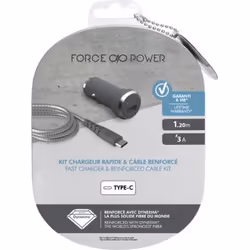 Bigben Connected FPCACAC1.2MG chargeur d'appareils mobiles Smartphone Gris, Argent Allume-cigare Charge rapide Auto