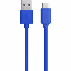 Bigben Connected WOWCBLAC1MBL, 1 m, USB A, USB C, Bleu