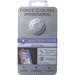 Bigben Connected FGEVO360IP65, Apple, iPhone XS Max, Résistant aux rayures, Transparent, 2 pièce(s)