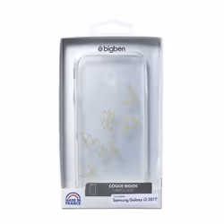 Bigben Connected COVORIGAMIJ37, Samsung Galaxy J3 2017, Or, Rouge, Transparent