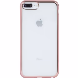 Bigben Connected COVMETPINKIP8P, iPhone 6 Plus/6S Plus/7 Plus/8 Plus, Métallique, Rose, Transparent