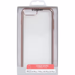 Bigben Connected COVMETPINKIP8P coque de protection pour téléphones portables Métallique, Rose, Transparent - Vue supplémentaire 4