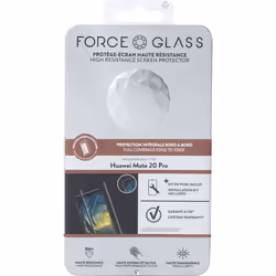 Bigben Connected FGEVOMATE20PRO, Huawei, Mate 20 Pro, Résistant aux rayures, Noir, Transparent, 1 pièce(s)