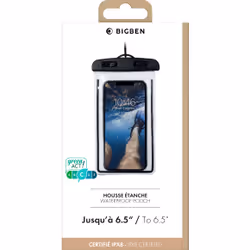Etui Waterproof Taille L Pouchwaterb - Transparent Bigben - L'étui