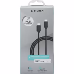 BIG BEN CABCC2MB câble USB 2 m USB C Noir