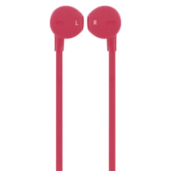 Ecouteurs Jack 3.5mm Câble plat Bouton Rose Bigben