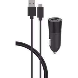 Bigben Connected CACCBLMIC2.1AB, Auto, Allume-cigare, 1,2 m, Noir