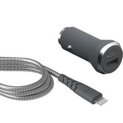 Bigben Connected FPCACMFIN1.2MG chargeur d'appareils mobiles Universel Gris Allume-cigare Charge rapide Auto