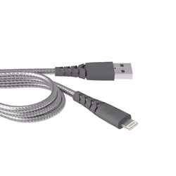 Bigben Connected FPCBLMFIN1.2MG, 1,2 m, Lightning, USB A, Mâle, Mâle, Gris